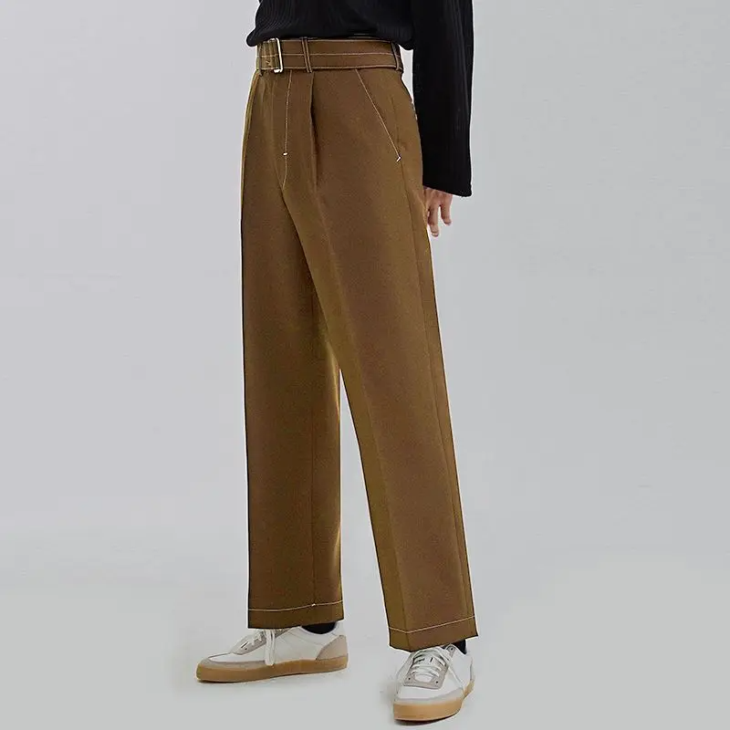 Contrast Stitch Elegance Trousers