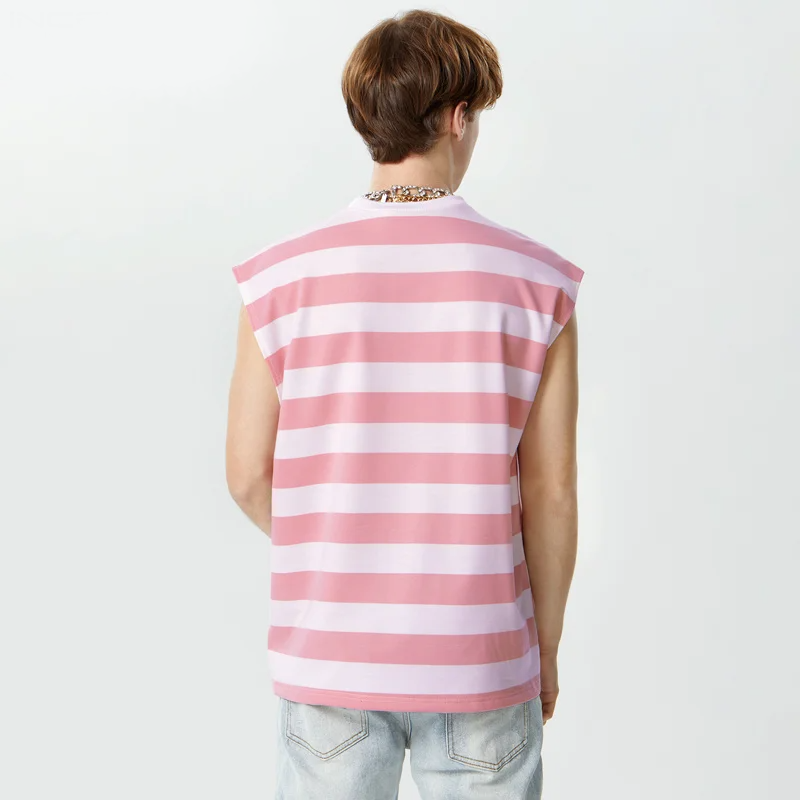 Sleeveless Striped T-Shirt