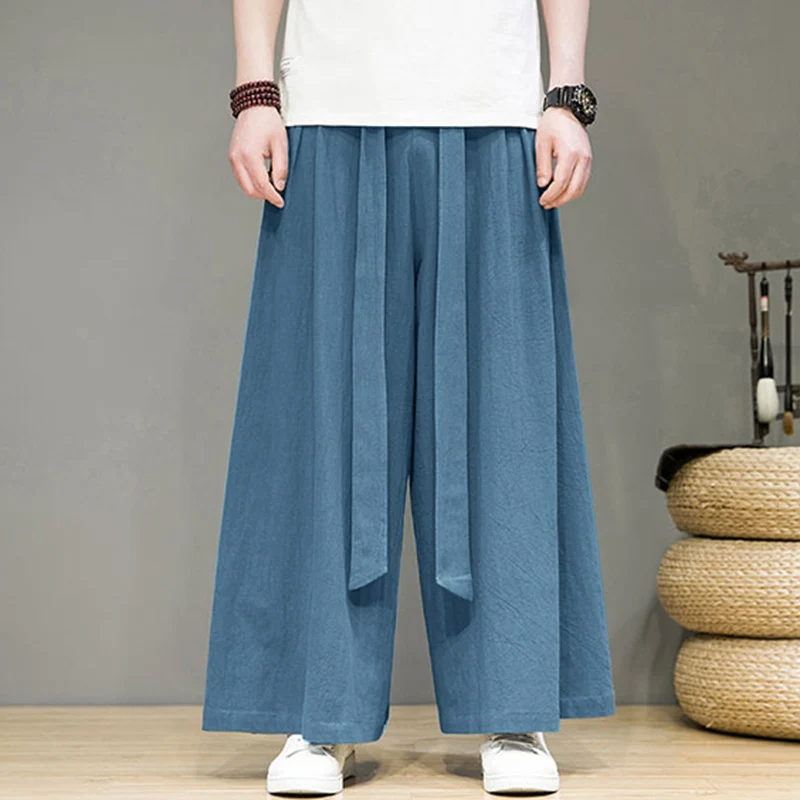 Loose-Fit Skirted Pants