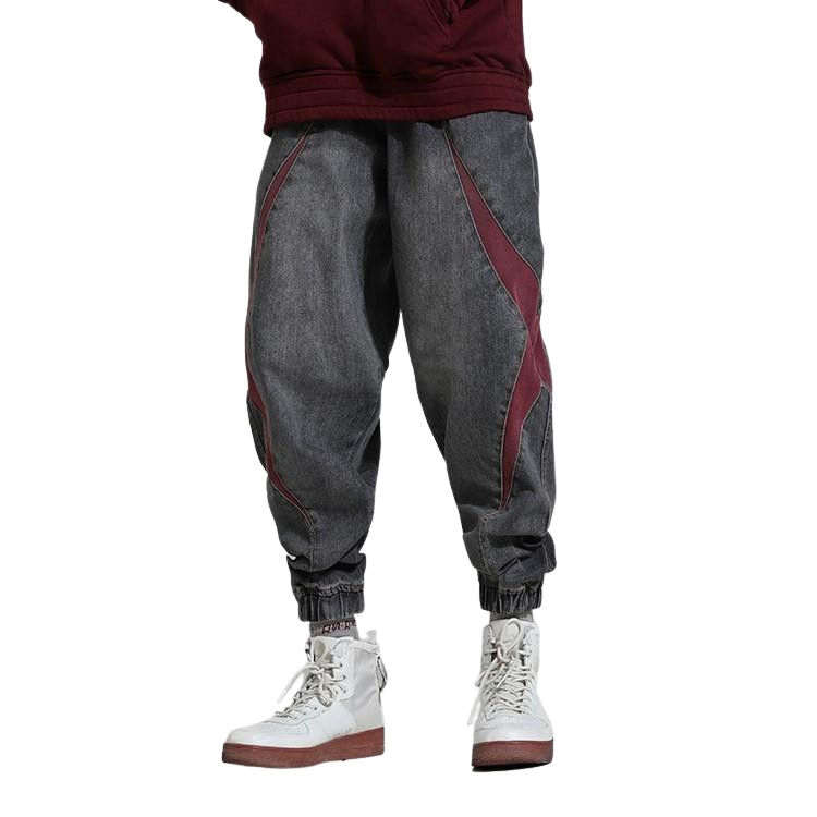 Cuffed Denim Joggers