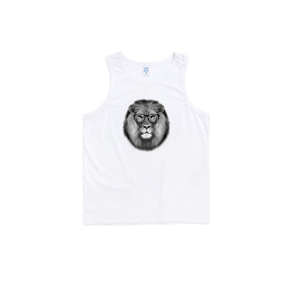 Hipster Lion Oversized Tank Top