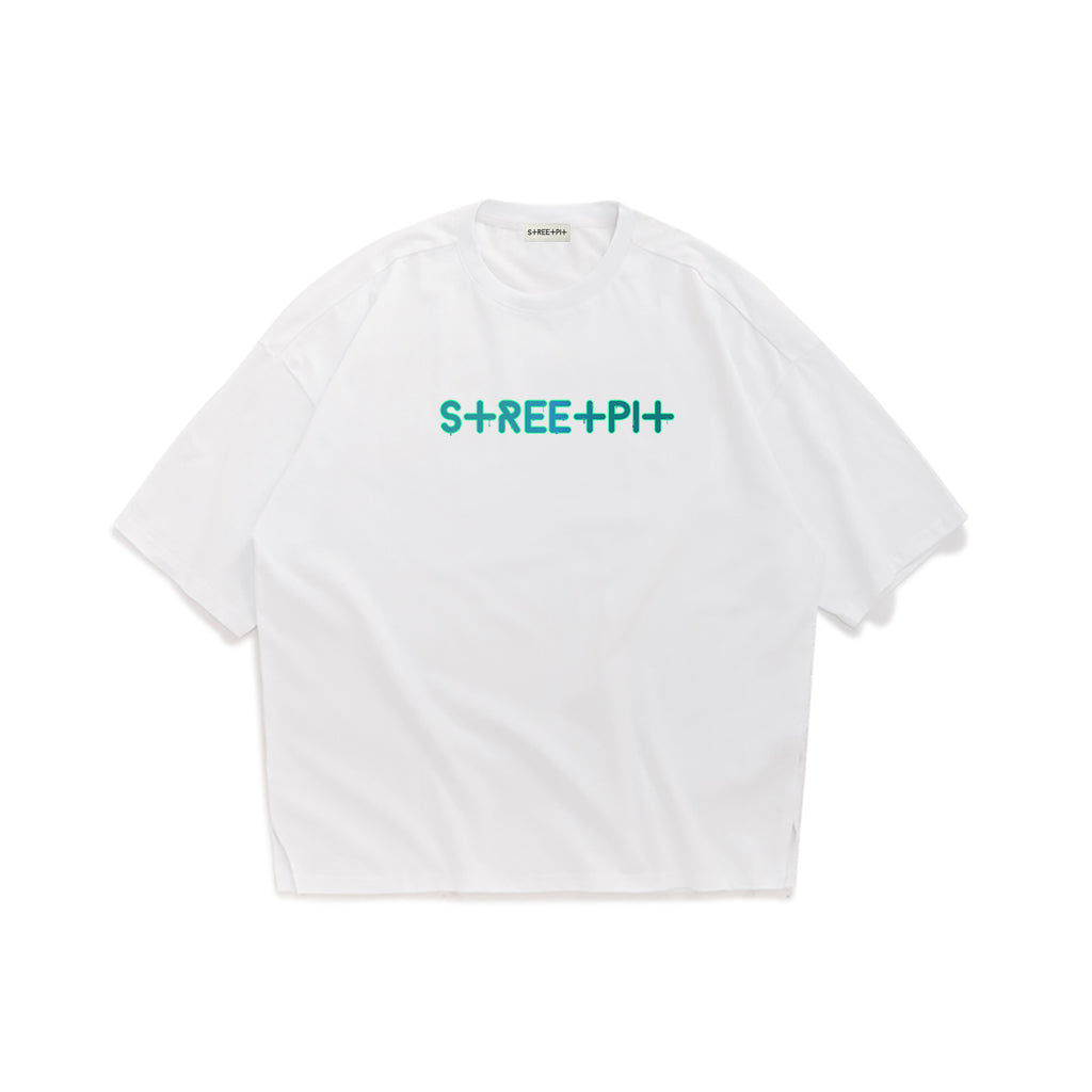 Streetpit Neon Logo Oversized T-Shirt