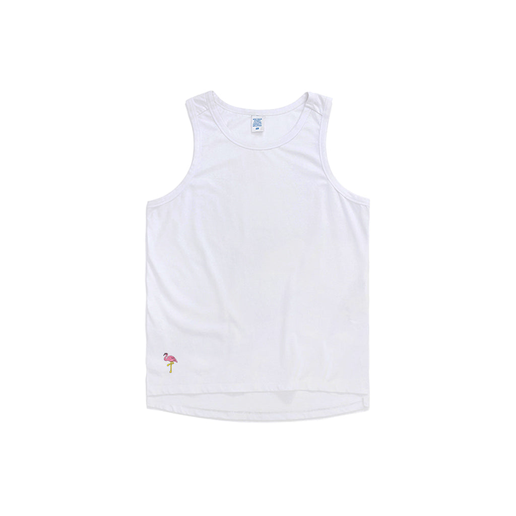 Flamingo Embroidered Oversized Tank Top