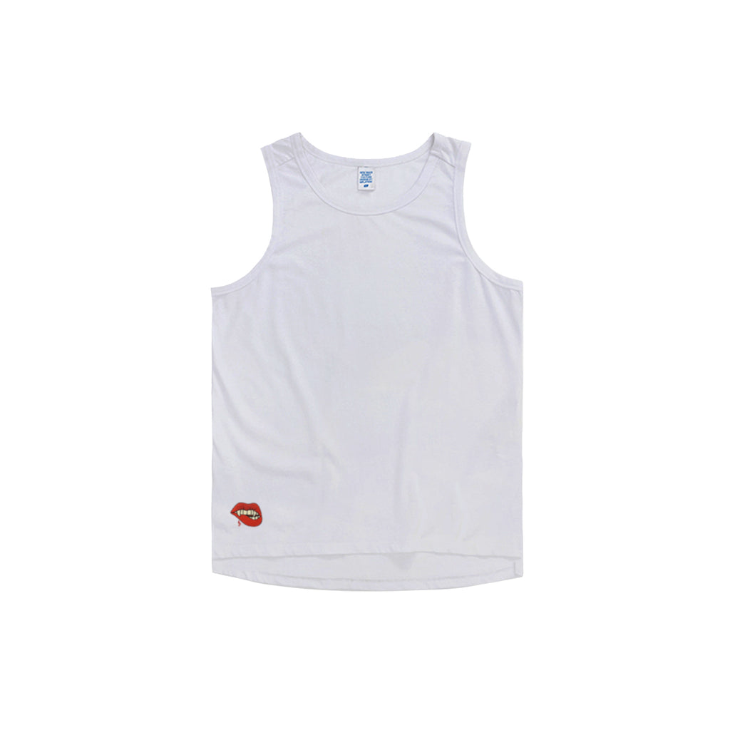 Vampire Embroidered Oversized Tank Top