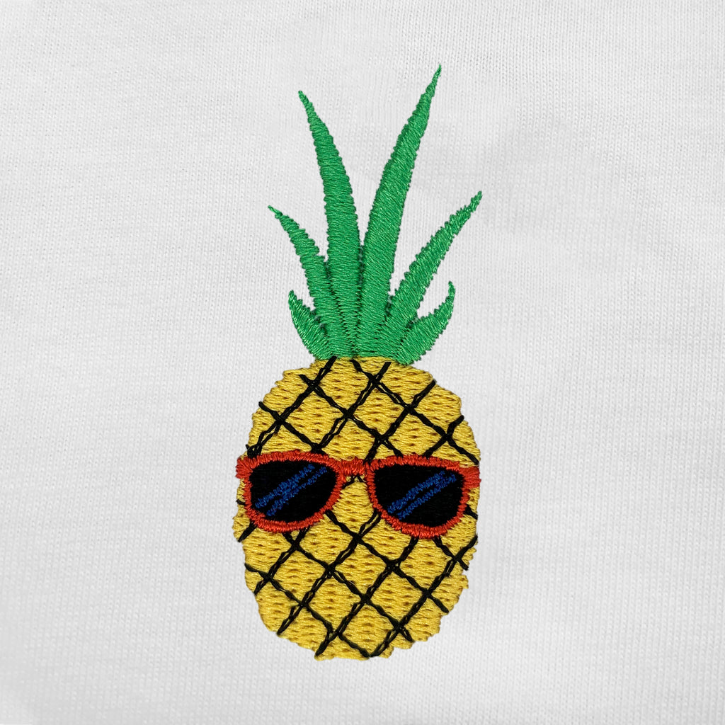 Pineapple Embroidered Oversized Tank Top