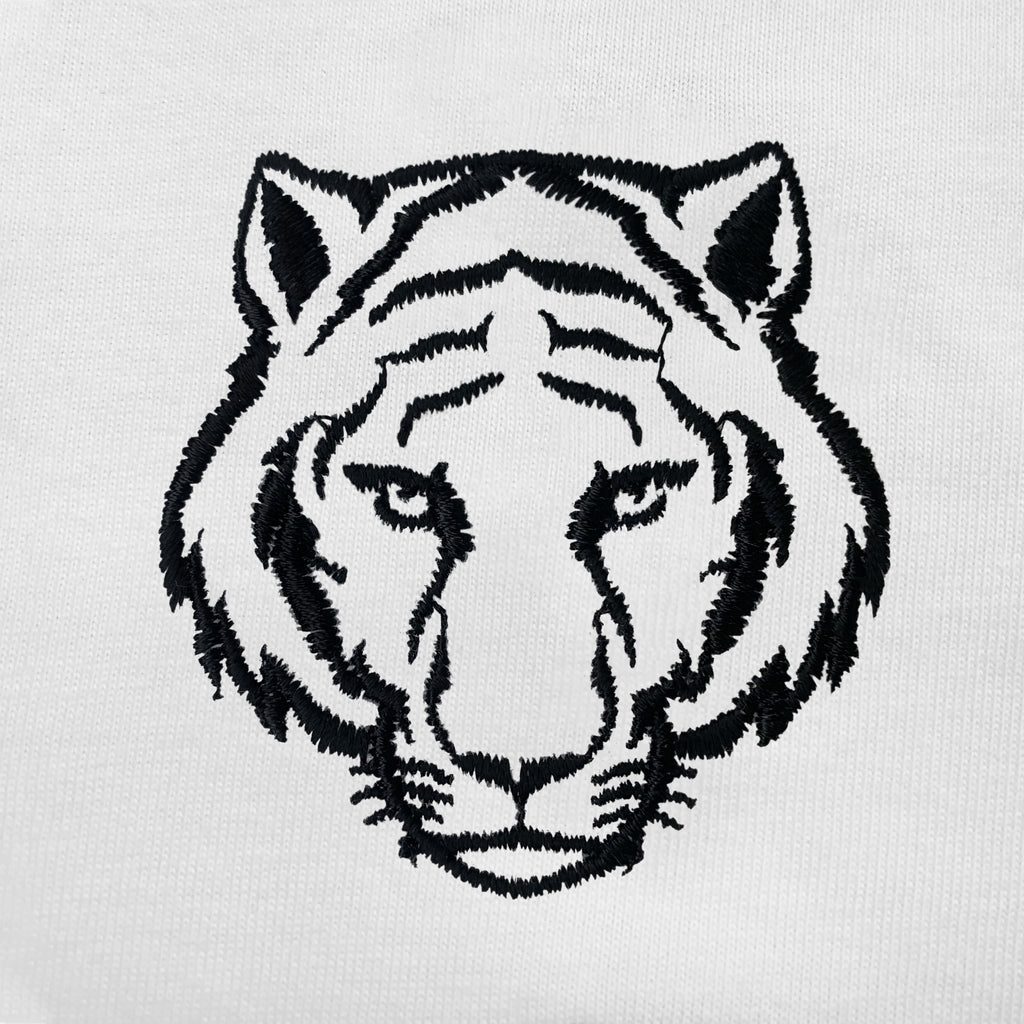 Tiger Embroidered Oversized Tank Top