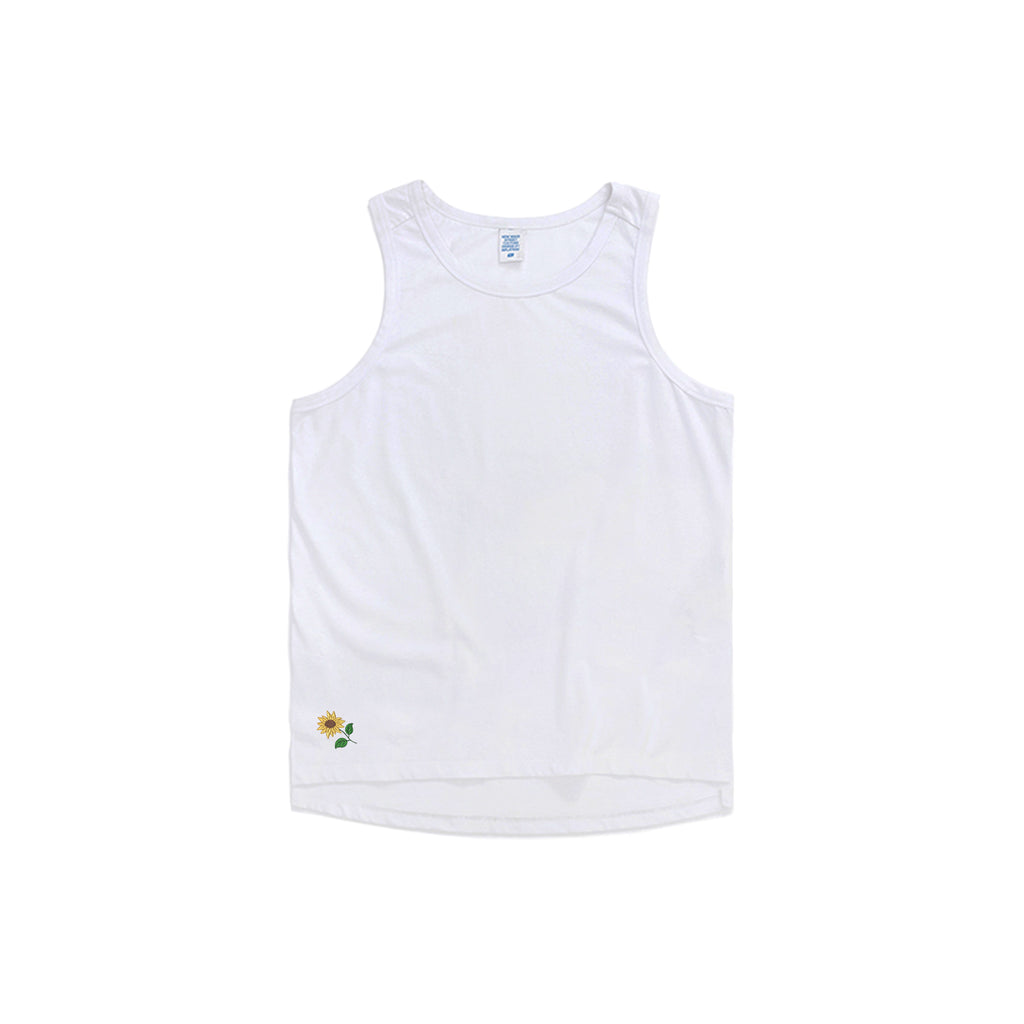 Sunflower Embroidered Oversized Tank Top