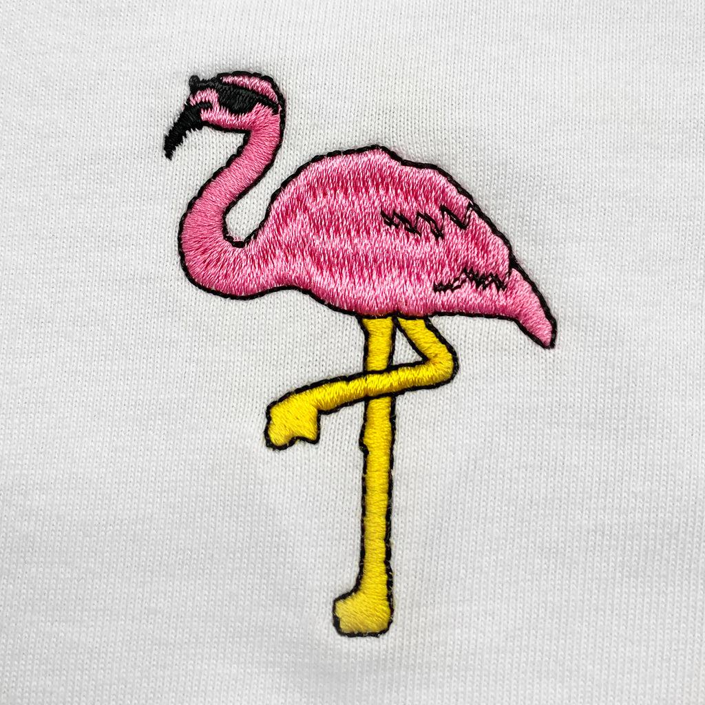 Flamingo Embroidered Oversized T-Shirt
