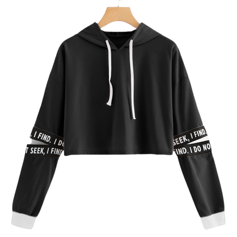 Letter Drawstring Hoodie