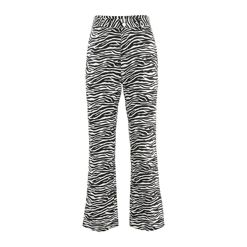 Zebra Printed Pants