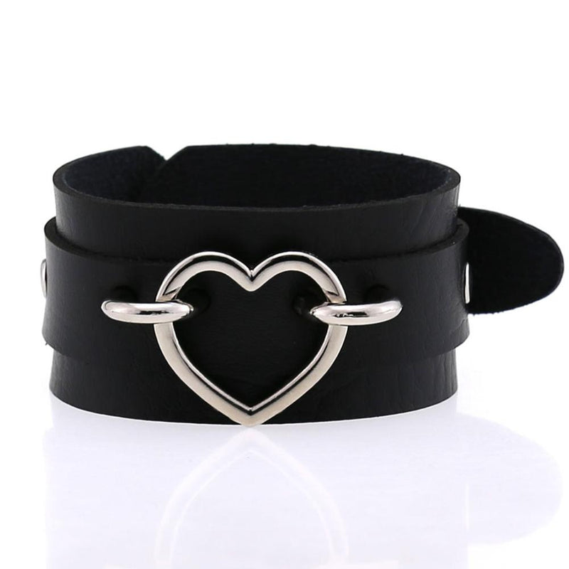 Heart Cuff Leather Bracelets