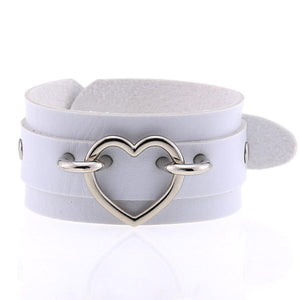 Heart Cuff Leather Bracelets