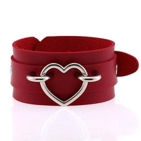 Heart Cuff Leather Bracelets