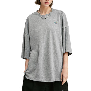 Bats Embroidered Oversized T-Shirt