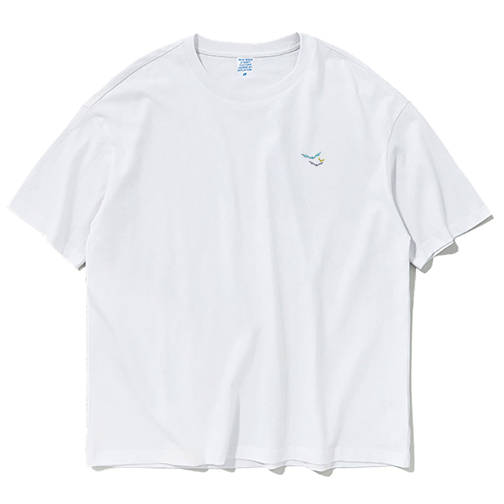 Bats Embroidered Oversized T-Shirt