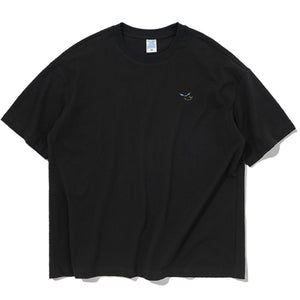 Bats Embroidered Oversized T-Shirt