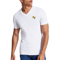 Sunflower Embroidered V-Neck T-Shirt