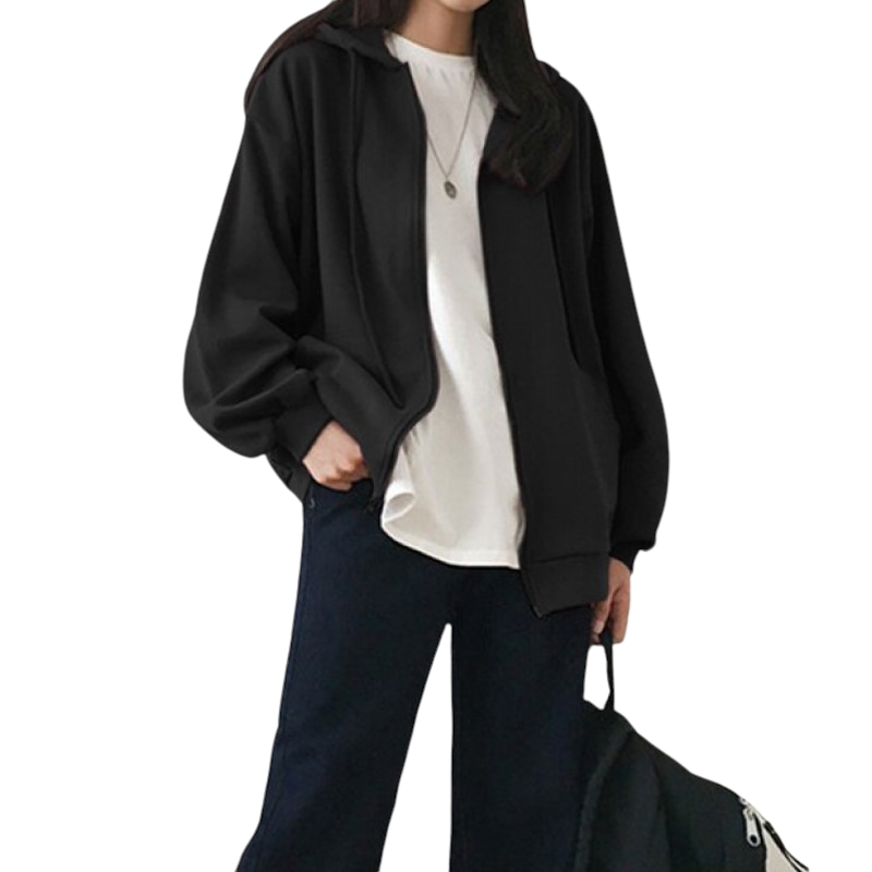 Oversized Zipper Hoodie