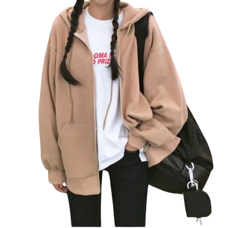 Oversized Zipper Hoodie