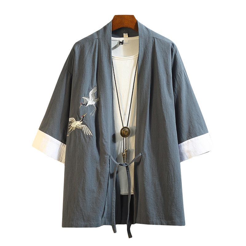 Collarless Kimono