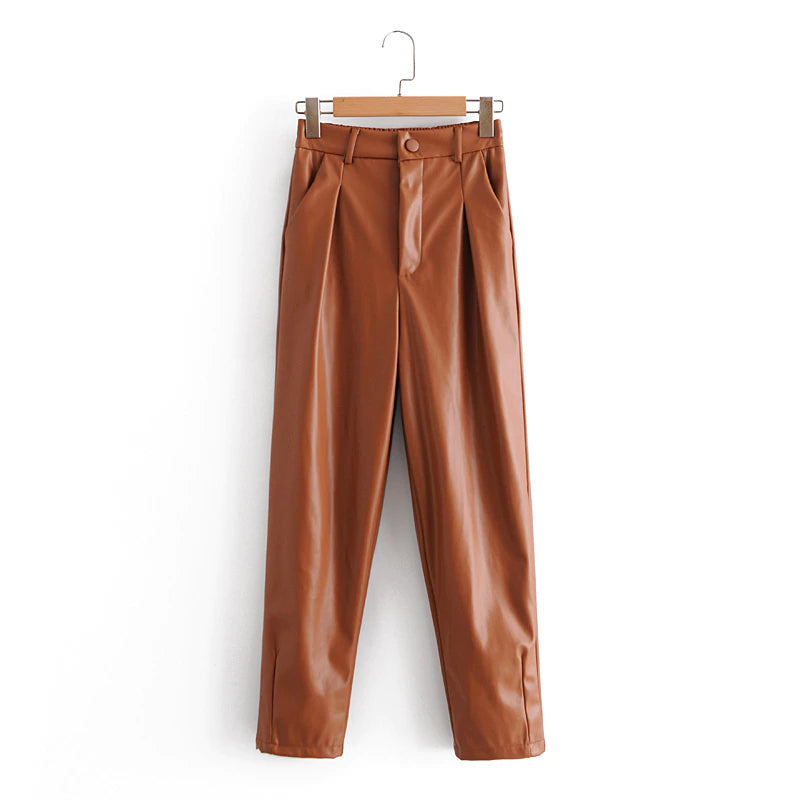 Elegant Leather Pants