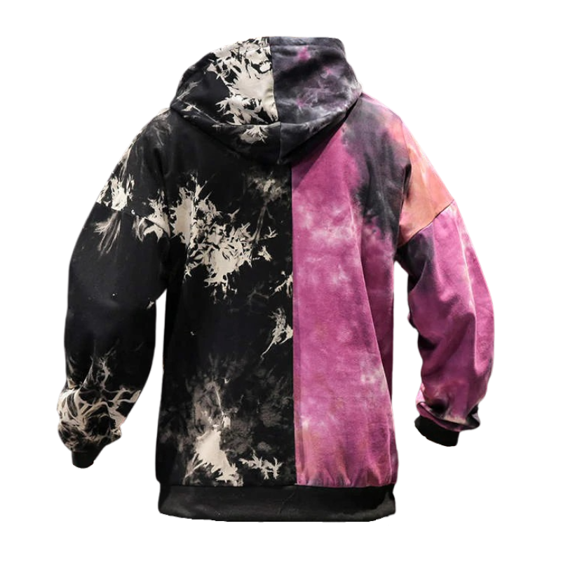 Loose Shark Patterned Hoodie