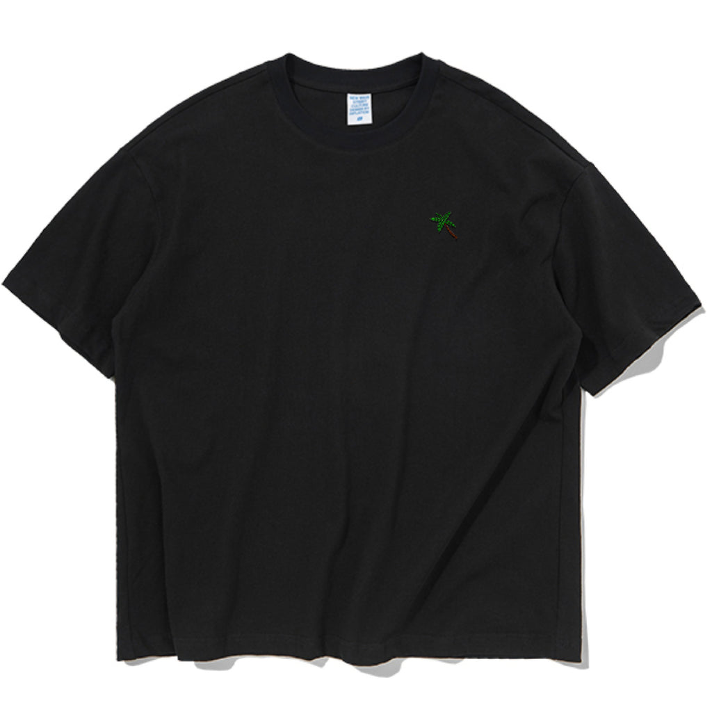 Palm Tree Embroidered Oversized T-Shirt