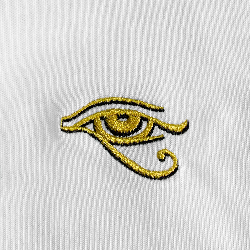 Eye of Horus Embroidered Oversized T-Shirt