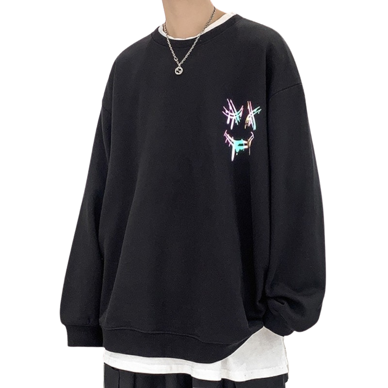 Oversized Reflective Sweatshirt