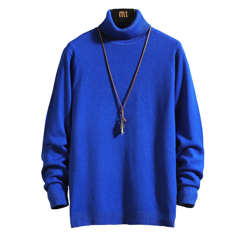 Solid High Neck Sweater