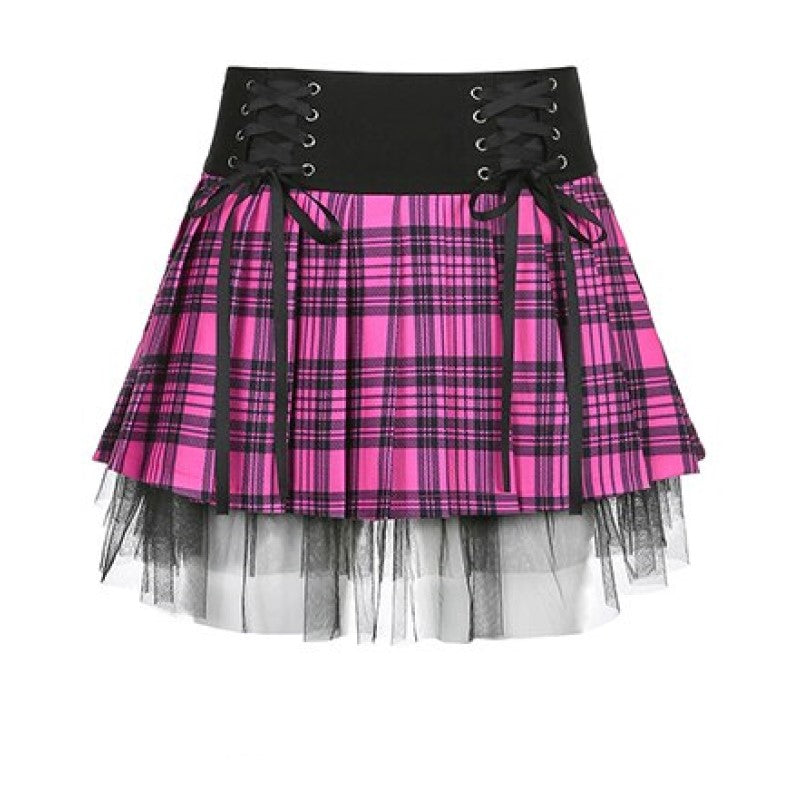 Pink Gothic Mini Skirt