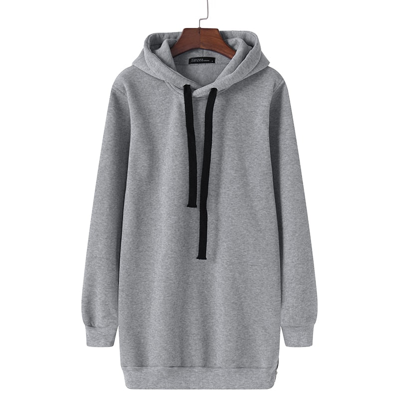 Casual Zipper Side Hoodie