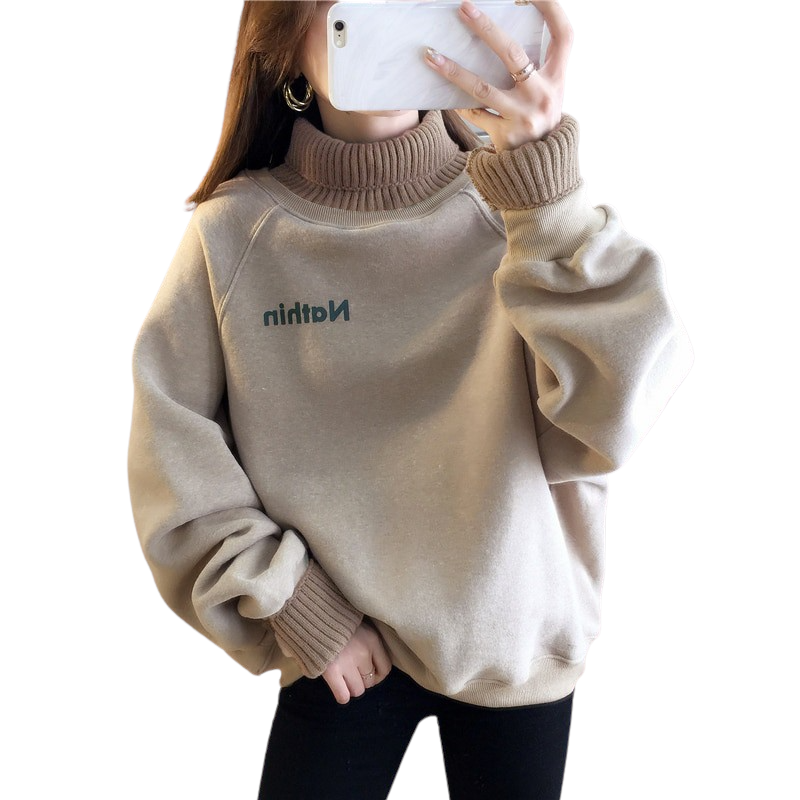 Stylish High Neck Sweatshirt