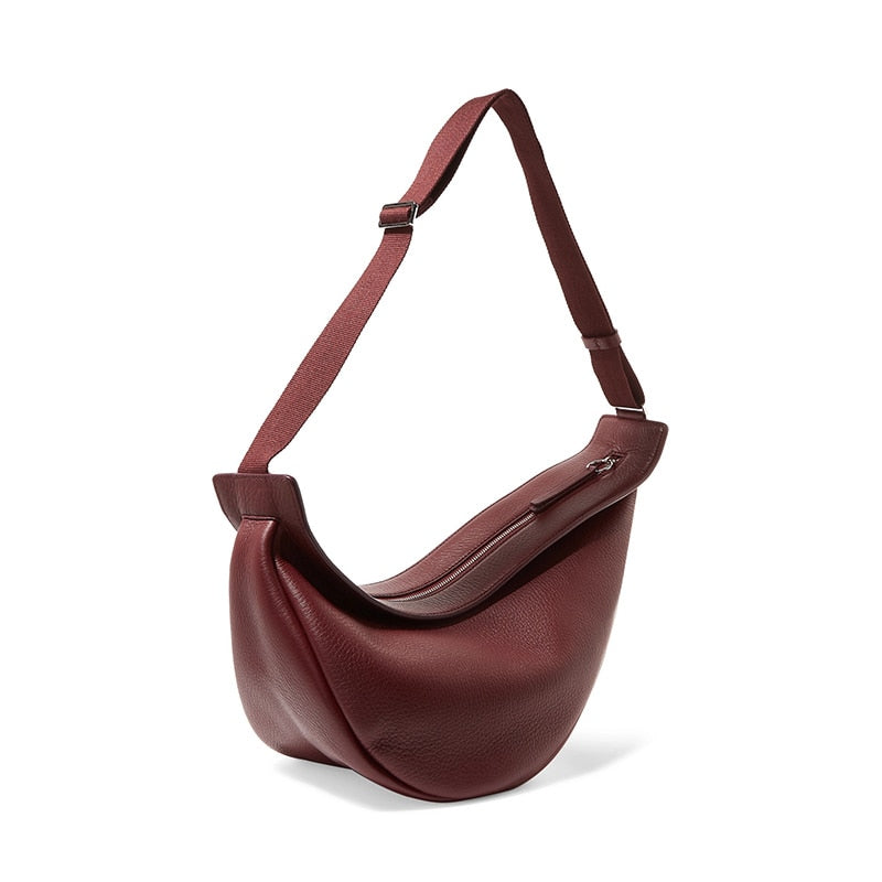 Single Strap Leather Chest Bag