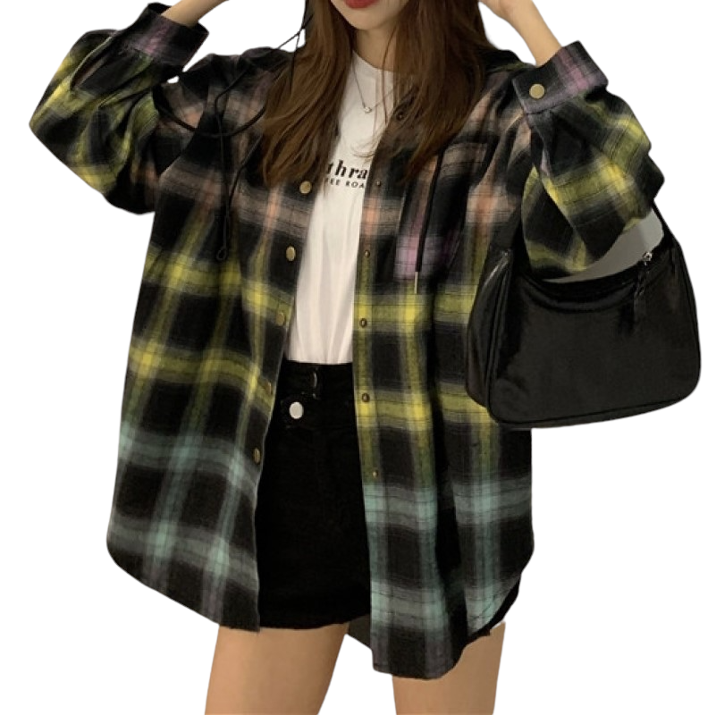 Hooded Button Shirt
