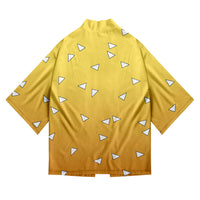 White Triangle Detailed Kimono