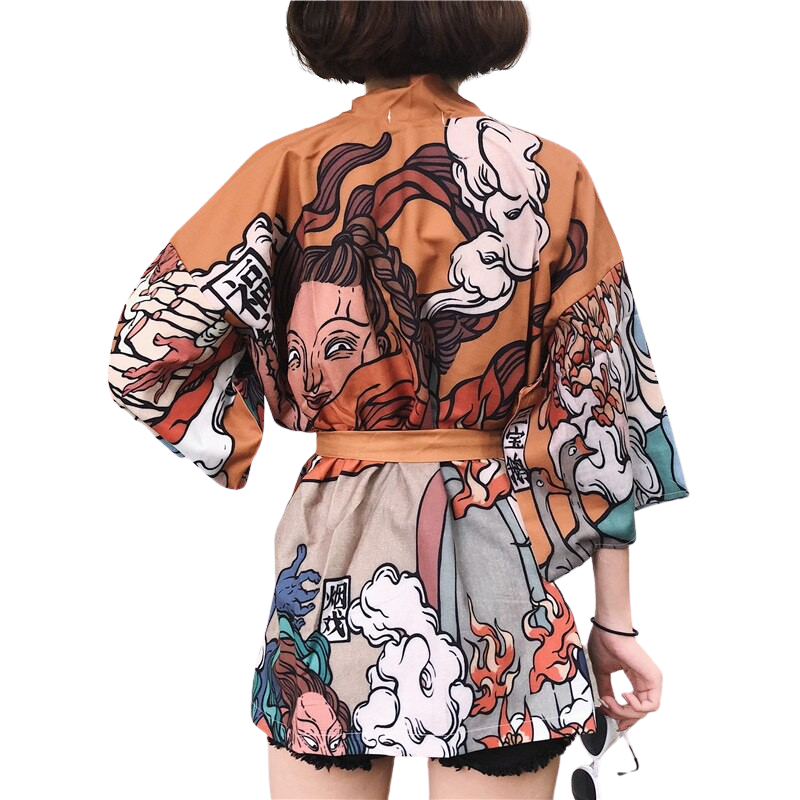 Cosplay Printed Kimono