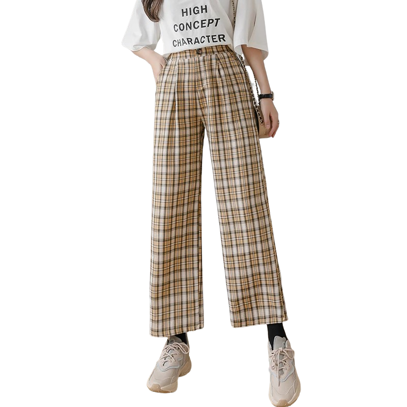 Vintage Style Checkered Pants