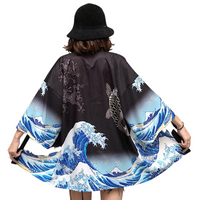 Waves Printed Kimono