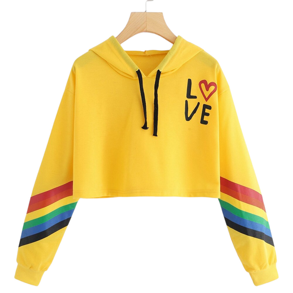 Long Sleeved Cropped Hoodie