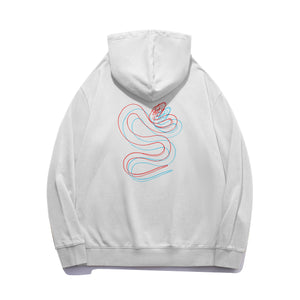Glitched Snake Oversized Hoodie
