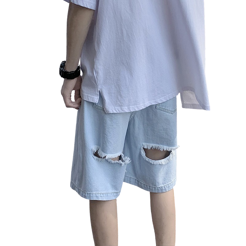 Hole Denim Shorts