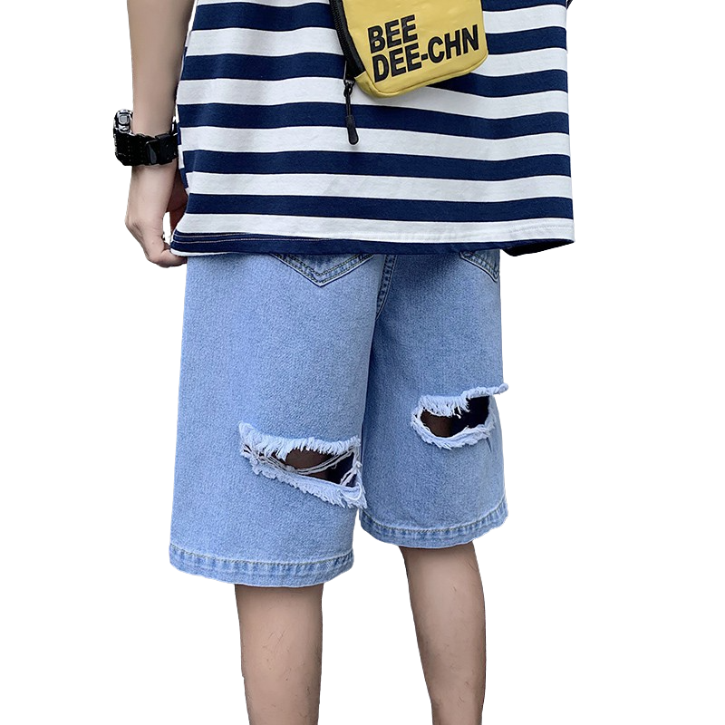 Hole Denim Shorts