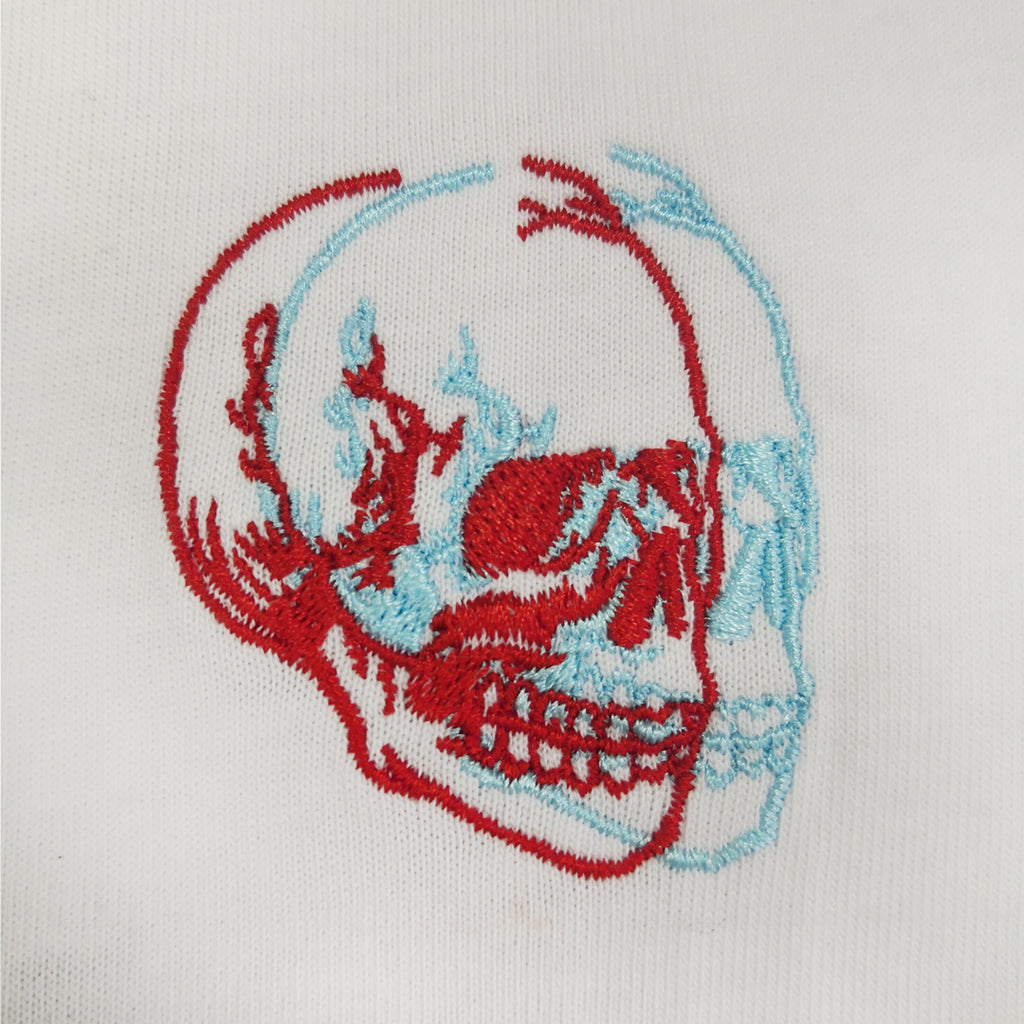 B&R Skull Embroidered Hoodie