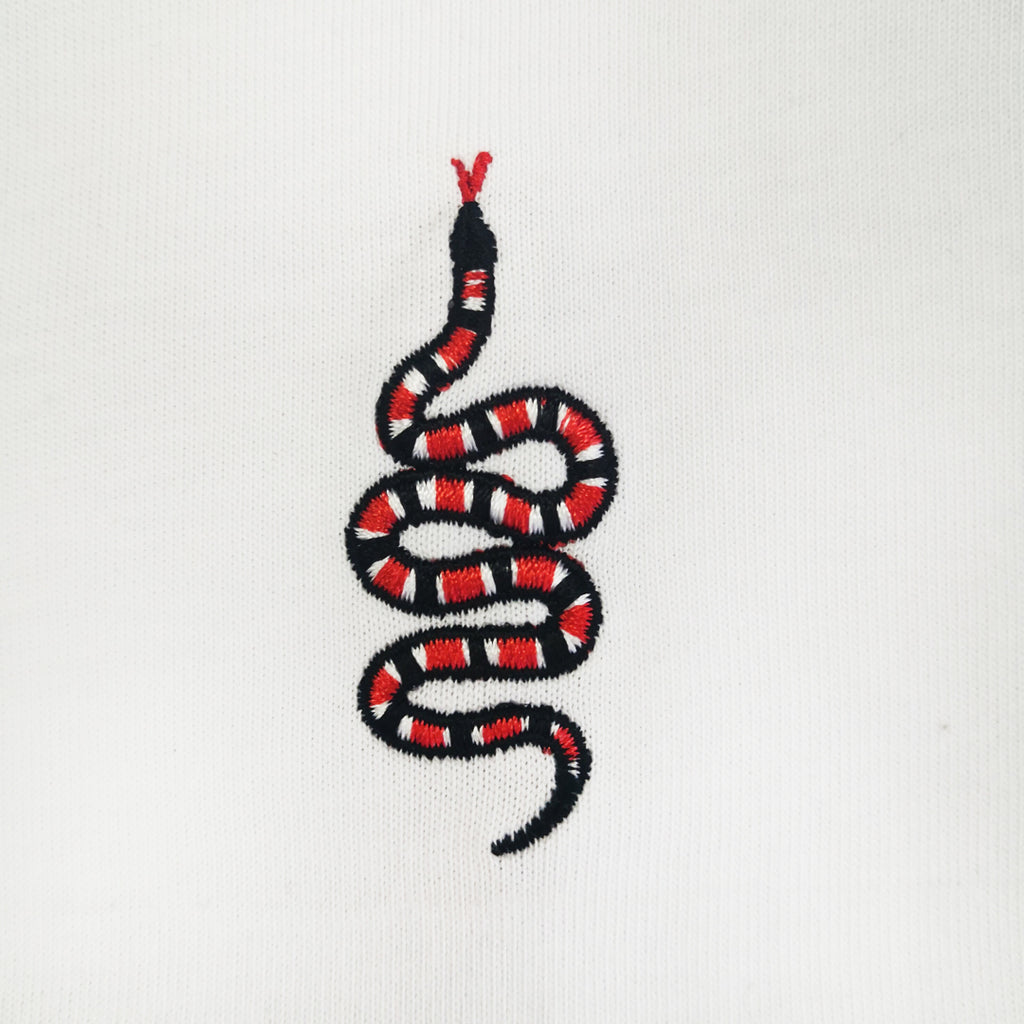 Snake Embroidered Hoodie