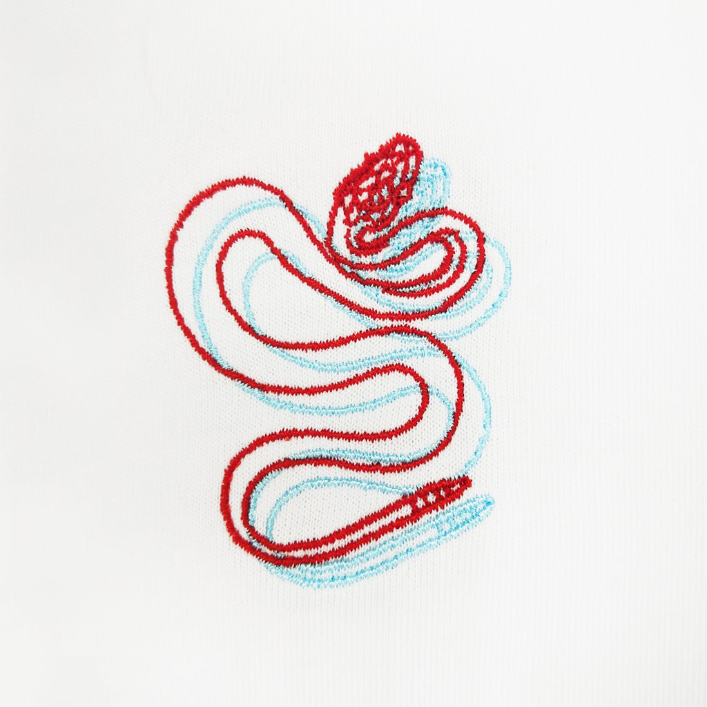 B&R Snake Embroidered Oversized Sweatshirt