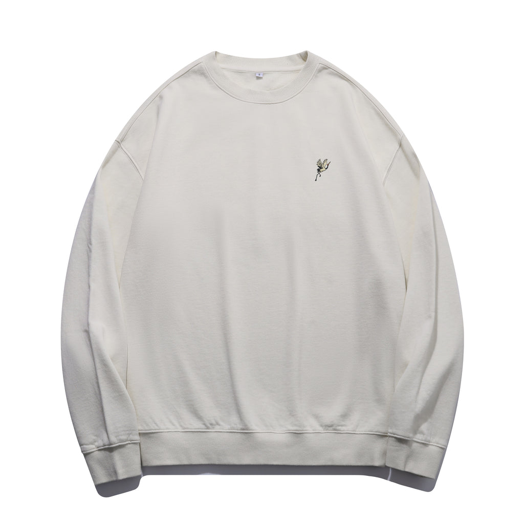 Heron Embroidered Oversized Sweatshirt