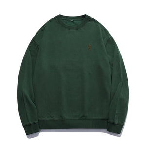 Tiger Embroidered Oversized Sweatshirt