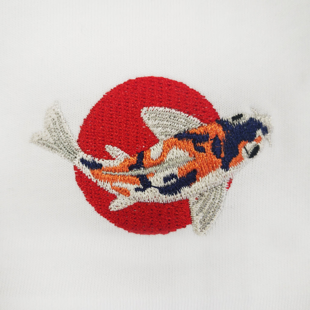 Koi Fish Embroidered Oversized Sweatshirt