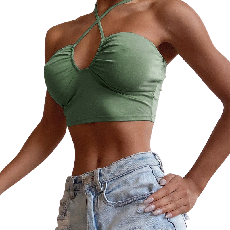 Fashionable Cut Out Tank Top
